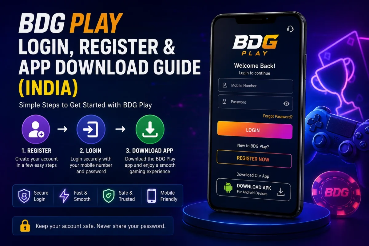 BDG Play Login, Register & App Download Guide (India) 2026